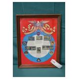 NASA Americans in Sapce US Stamp Set Framed
