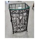 34" Tall Chateau Buffet Wine Stand w/ Glass Top