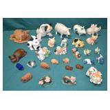 30pcs Various Pig & Piglet Figurines & Banks