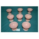 8 Hazel Atlas Moderntone Platonite Pink Sherbert