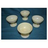 4 Hazel Atlas Moderntone Platonite Yellow Sherbert