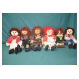 Lot Various Raggety Ann & Andy Dolls