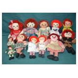 Lot Various Raggety Ann & Andy Dolls