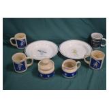 Lot Morton Salt Stoneware & Bowls