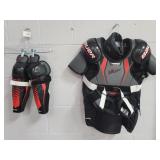 Bauer Lil Sport Youth Hockey Pad Set Size Lg