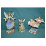 3pcs Jim Shore Angel Figurines