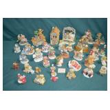 Lg Lot Cherrished Teddies Figures No Boxes