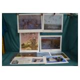 Lot 9pcs Various Unframed Duck Prints