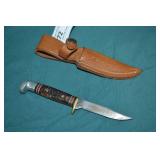 Western USA 628 Fixed Blade 7" Knife & Sheath