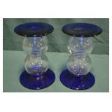Pair 6" Gorgeous Designs Pillar Candle Stands