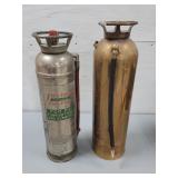 2pcs Antique Gravity Style Fire Extinguishers