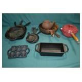 15pcs Various Cast Iron Cookware Items
