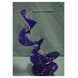 2003 Vitrix 10" Art Glass Ribbon Sculpture