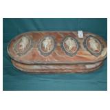 Large Incolay Four Seasons Quartz Stone Jewelry Bx