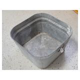 #42 Galvanized 20" Square x 11" Tall Tub