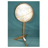 Vintage Globemaster 12" World globe on Stand