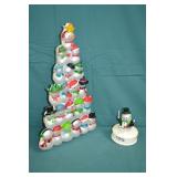 18" Musical Christas Concert Snowmen Tree