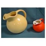 Mid Century Large Ball Pitcher & Creamer
