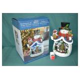 Costco 20 Snowman w/ Rotating Train In box