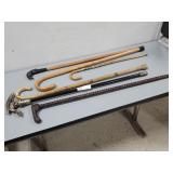 6pcs Vintage & Unusual Walking Stick Canes
