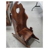 Hand Crafted Wood Child / Doll Rocking Chair