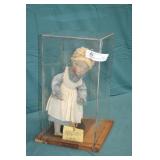 S Lehman Ivy Leaf Inlay City MI 14" Doll in Case