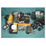 Large Lot 35mm Cameras, Equipment & Accessories