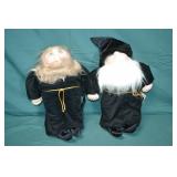 2 Xavier Roberts Soft Sculpture Wizard 16" Dolls