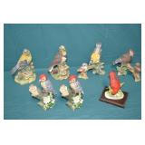Lot 7pcs Various Lefton China Porcelain Birds