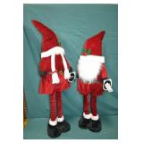 Pair 32" Standing Gnome Extendable Leg Greeters