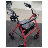 Drive Adjustable Height Stand/Sit Mobility Walker