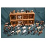 Lg Lot Numerous Toy Horses