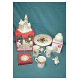 Lot Lenox Porcelain Christas Holiday Items