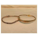 2pc IBB Sterling Silver Bracelets