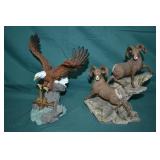 Lenox Eagle & Big Horn Sheep Figurines