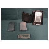 3pcs Various Zippo Lighters & Promo Knife
