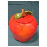 11" Ceramic Apple Cookie Jar