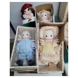 4pcs Large 12" Precious Moments Dolls in Boxes
