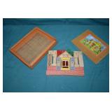 1950s Ges Gesch German Wood Building Block Set