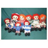 Lot Various Raggety Ann & Andy Dolls