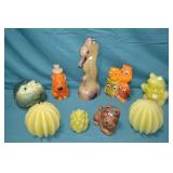Lot Various Wax Figure Candles