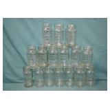 16 Atlas Mason Classico Clear Glass Canning Jars