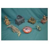 Lot Various Dragon & Mystical Statues & More