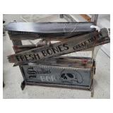 Wood Art Craft Lighted Halloween Deco