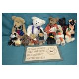 12pcs Various Boyds Bears Teddy Bears