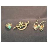 Lot 4 Pieces Mexican Sterling Silver Jelwelry