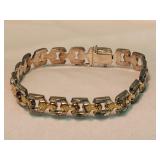 Italian MiLor Sterling Silver 2 Tone Bracelet