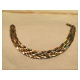 Italian Sterling Unl. Braided Harringbone Bracelet