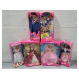 6pcs Mattel Barbie Dolls In Original Packaging