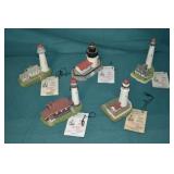 5pcs Scaasis Original Lighthouse Statues